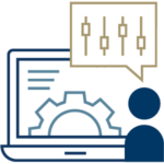 graphic showing that the software solution is customizable to users needs