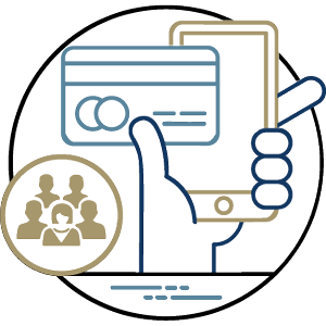 graphic representing payment portals for use by citizens